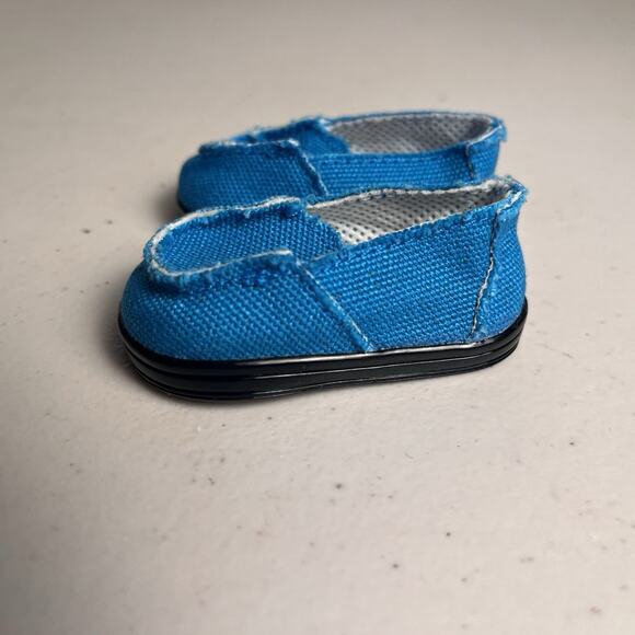 American Girl Bitty Baby Blue Loafer Generic Tan Slide Sandals Shoe Lot 18 Doll - Picture 5 of 13